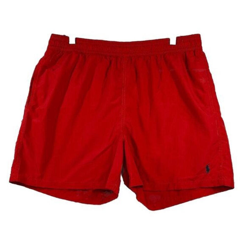 Ralph Lauren Swim Shorts Boys XL Red‎ Trunks Swimming Polo